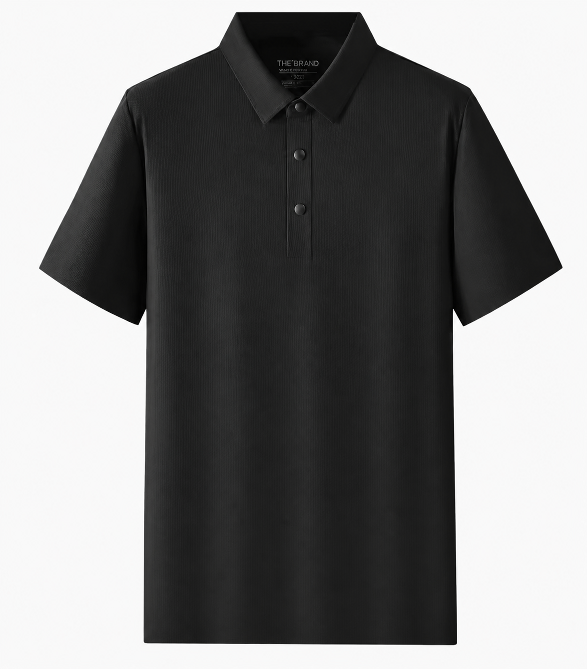 Textured Short-Sleeve Polo